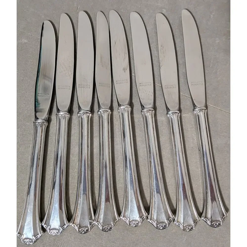 Vintage Reed & Barton French Chippendale Silverplate Flatware Set - 35 Pieces